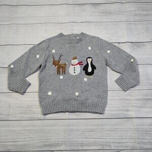 2/3 Next Fuzzy Holiday Applique Sweater